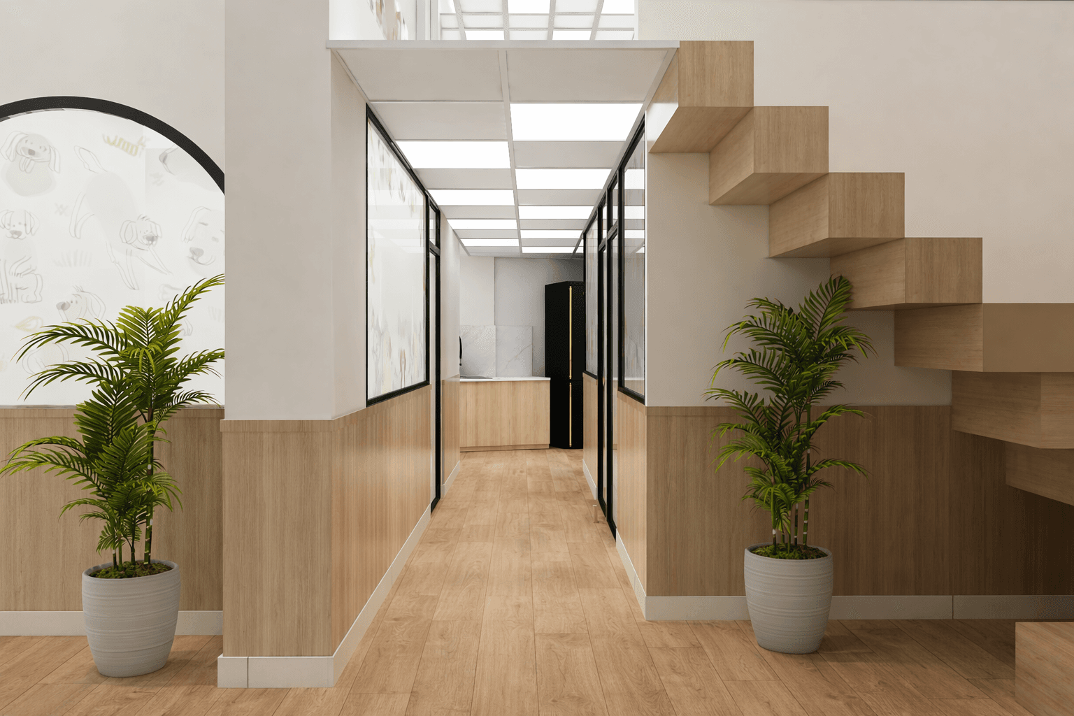 Pet Care Clinic - Staircase Passage