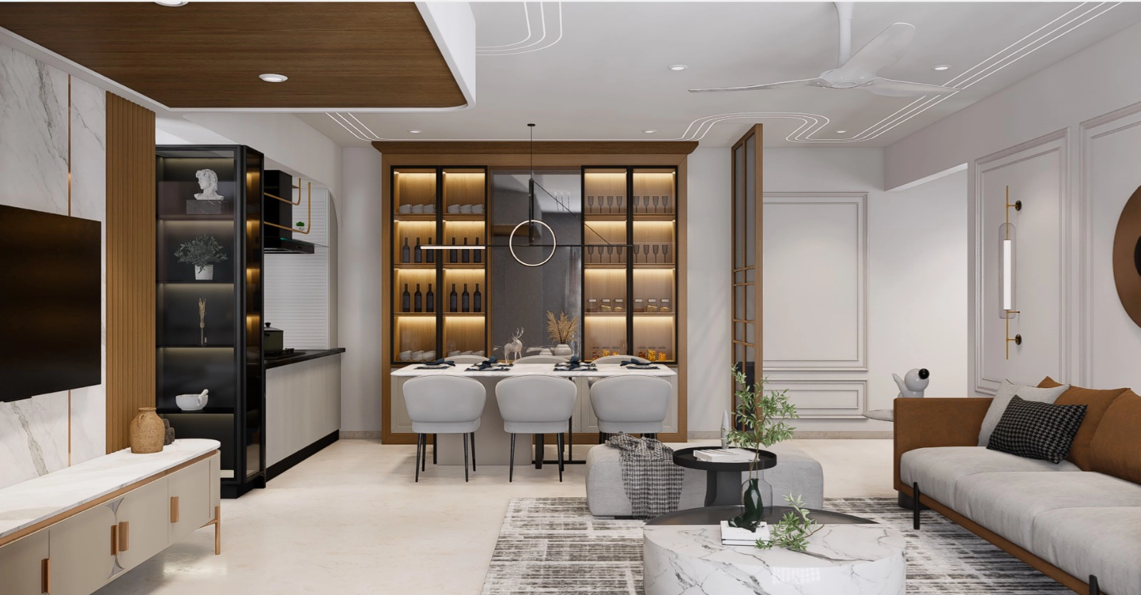 Custom Living Room in Pune