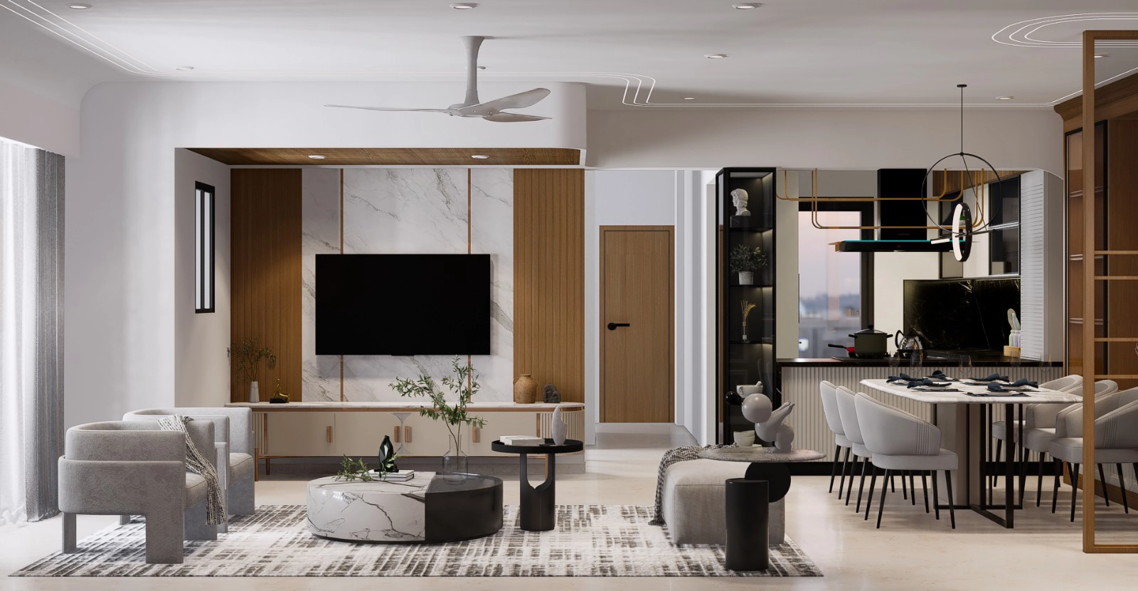 Spacious Interiors in Baner